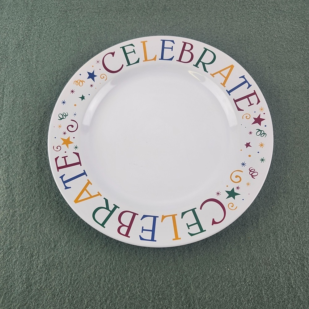 Pampered Chef Celebrate Plate Dish Food Birthday Party Special Occasion Platter
